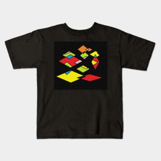 Black multicolor Kids T-Shirt